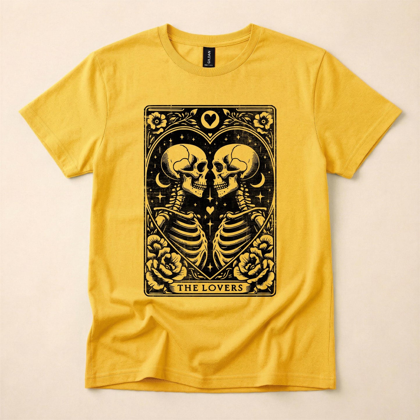 The Lovers Tarot Gay Pride Shirt | Queer Skeleton Tee | LGBT Mystical T-Shirt | Gay Tarot Card Shirt | The Gay Agenda