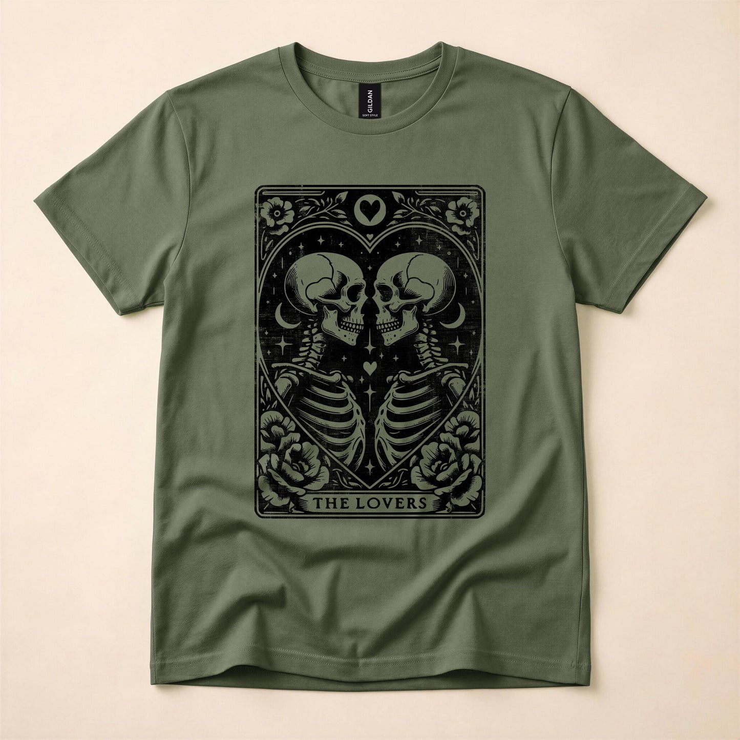 The Lovers Tarot Gay Pride Shirt | Queer Skeleton Tee | LGBT Mystical T-Shirt | Gay Tarot Card Shirt | The Gay Agenda