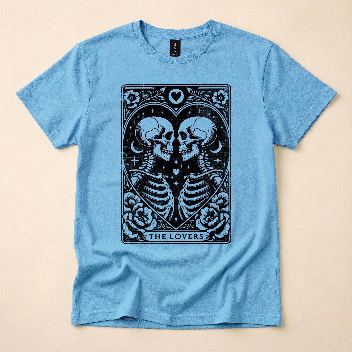 The Lovers Tarot Gay Pride Shirt | Queer Skeleton Tee | LGBT Mystical T-Shirt | Gay Tarot Card Shirt | The Gay Agenda