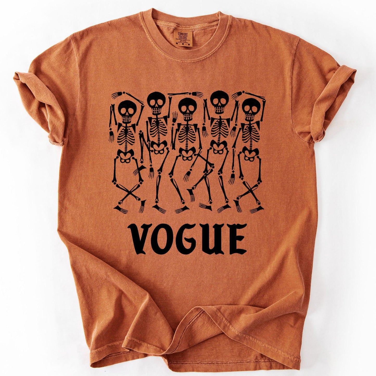 Vogue Skeleton Tee: Funny Sassy Halloween - Comfort Colors Cotton
